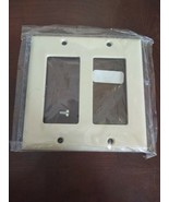 Cooper Ivory Decorator Standard 2-Gang Thermoset Wallplate GFCI GFI Cove... - £6.76 GBP