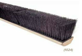 Magnolia Brush #1036 36&quot; Push Broom Floor Sweep Black Tampico Fiber Broo... - $65.95