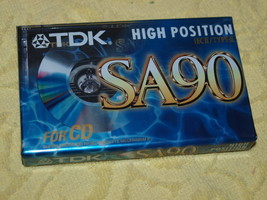 Vintage TDK  SA 90 High Bias Audio Cassette Tape NOS - £7.72 GBP