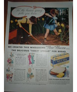 Nucoa The Delicious Thrift Spread for Bread Print Magazine Ad 1937 - £7.85 GBP