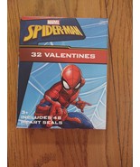 Marvel Spiderman 32 Valentine&#39;s Includes 48 Heart Seals - €12,43 EUR