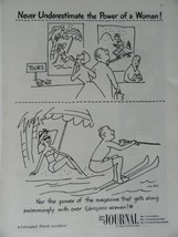Woman&#39;s Home Journal, 50&#39;s B&amp;W Illustration/Painting, Print Ad. 8 1/2&quot;x 11&quot;(n... - £10.27 GBP