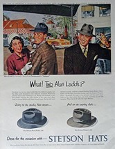 Alan Ladd,starring in Paramount&#39;s &quot;Saigon&quot;[Stetson Hats], 40&#39;s Print Ad. Full... - $17.89