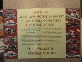 General Motors, 40&#39;s Print Ad. Color Illustration 21&quot; X 13 1/2&quot; Centerfold, P... - £14.07 GBP