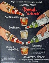 Martini &amp; Rossi Vermouth, 1953 Print Advertisment. Color Illustration, 1... - £14.30 GBP