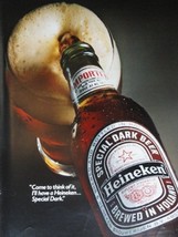 Heineken Beer,80&#39;s Color Illustration/Painting, Print Ad. 10 1/4&quot;x13&quot;(bottle ... - £14.05 GBP
