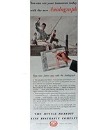The Mutual Benefit Life Insurance Company, 40&#39;s Print ad. Color Illustra... - £10.21 GBP