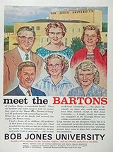 Meet the Bartons, 60&#39;s Color Illustration, print art, (Bob Jones University) ... - £14.30 GBP