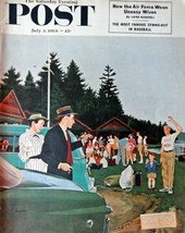camp Winooski/ leaving little boy at camp, Saturday Evenig Post Magazine... - $17.89
