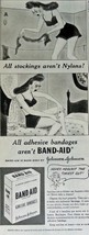 Band Aid, Print advertisment. 40&#39;s B&amp;W Illustration, 5 1/2&quot; x 13&quot; Print art. ... - £14.17 GBP