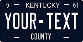 Kentucky 1961 Personalized Tag Vehicle Car Auto License Plate - £13.43 GBP