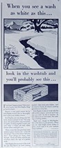 Fel-Naptha, 30&#39;s Print ad. B&amp;W Illustration (snow) Original Vintage 1933... - £14.06 GBP