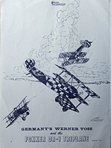 Fokker DR-1 Triplane, Germany&#39;s Werner Voss, Illustration Print art. by Jack ... - £14.15 GBP