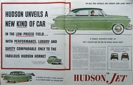 1953 Hudson Jet, 50&#39;s Print Ad. Color Illustration (Hudson unveilsa new ... - £14.03 GBP