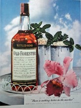Old Forester Whiskey, 40&#39;s Full Page Color print ad. Illustration, painting (... - £13.98 GBP