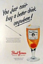 Paul Jones Whiskey, 50&#39;s Print Advertisment. Color Illustration, 10 1/2&quot; X 13... - £14.03 GBP