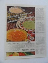 Campbell&#39;s Soup, 30&#39;s Print Ad. Full page Color Illustration (Folks Marvel so... - £14.26 GBP