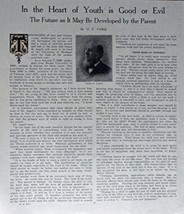 In the Heart of Youth is Good or Evil [magazine article], 1909 Print Ad. Full... - £13.46 GBP