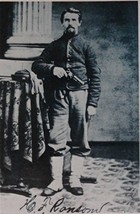 Civil War, Private H.F. Ransom, 34th Ohio Volunteers, B&amp;W photo, print art (h... - £14.15 GBP