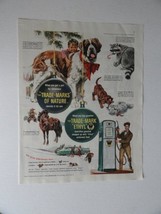 Ethyl Gasoline, 40's Print Ad. Full page Color Illustration, painting (gas pu... - $17.89