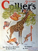 Lawson Wood, Collier&#39;s magazine art,1935 cover art by Lawson Wood [cover... - $17.89