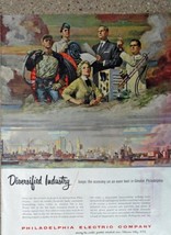 Philadelphia Electric Company, 50's Full Page Color Illustration 10 1/4" x 13... - $17.89