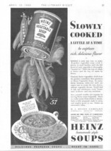 Heinz Soup, 30&#39;s Print Ad. B&amp;W Illustration (bowl of soup) Original Vintage 1... - £13.99 GBP