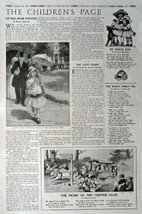 The Children&#39;s Page, August 24, 1916, the Youth&#39;s Companion [473]. Stori... - $17.89