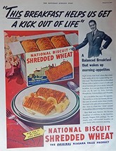 Shredded Wheat Ceral. Full Page Color Illustration (Niagara Falls Produc... - £14.06 GBP