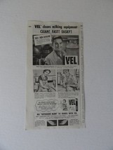 Vel Soap, 50&#39;s Print Ad. B&amp;W Illustration (milk cans) Original Vintage 1... - £14.03 GBP