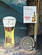 Goebel Beer, 40&#39;s Print Ad. Full Page Color Illustration (the man that got aw... - $17.89