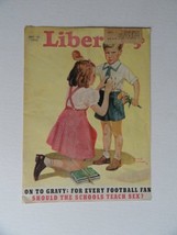 Liberty Magazine, 1940 (cover only) cover art, little boy fell down,little gi... - $17.89