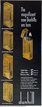 Dunhill Lighters, 40&#39;s Print ad. Color Illustration (Gold Plate,silver plate)... - £14.38 GBP