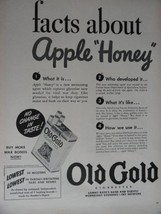 Old Gold, 40&#39;s B&amp;W Illustration/Painting, Print Ad. 10 1/4&quot;x 13 1/2&quot;(apple ho... - £13.97 GBP