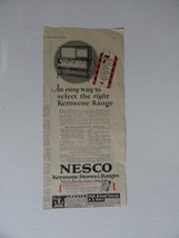 Nesco Kerosene Stoves,30&#39;s Print Ad. B&amp;W Illustration (kerosene range) Origin... - £14.06 GBP
