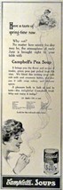 Campbell's Soup, 1913 Print Advertisment. B&W Illustration, 5 1/2" x 15" Prin... - $17.89