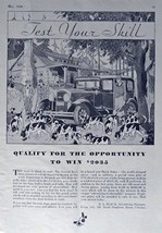 test your skill, 30's Print Ad. B&W Illustration (qualify for the opportunity... - $17.89