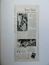 Lux Soap, 30's Print Ad. Illustration (Iowa Girl) Original Vintage 1931 needl... - $17.89