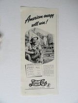 Pepsi Cola, 40&#39;s Print Ad. B&amp;W Illustration, [painting] (ship yard/american e... - £13.36 GBP