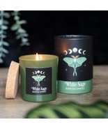 Wicca Dark Forest White Sage Luna Moth Scented Candle With Cork Lid - $25.26 CAD