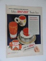 Libby&#39;s Tomato Juice, 40&#39;s Print Ad. full page Color Illustration, paint... - £14.09 GBP