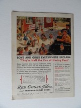 Red Goose Shoes, 40&#39;s Print Ad. full page Color Illustration (Mutt Show/ *sho... - £14.02 GBP