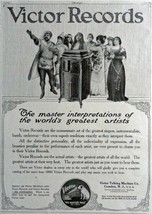 Victor Records-Victor Talking Machine, 1916 Print Advertisment. B&amp;W Illu... - £14.14 GBP