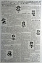 girls page for August, 1916 the Youth&#39;s Companion [450] Illustrations, P... - $17.89