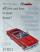 1953 Ford Car, 50's Print ad. Full Page Color Illustration (all you can lose ... - £14.07 GBP