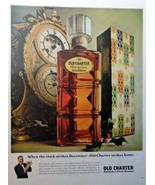 Old Charter Bourbon Whiskey, Full Page Color Illustration, 10 1/2&quot; x 13 ... - £10.21 GBP