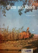 Farm and Ranch Magazine Cover, 1955 Illustration (farmer picking corn) [... - $17.89