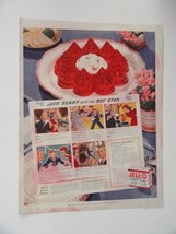 Jell-O Cherry Flavor, 30&#39;s Print Ad. Full page Color Illustration (Jack Benny... - £14.15 GBP
