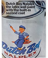 Dutch Boy Nalplex Paint, 60&#39;s Print ad. Full page Color Illustration (bo... - £10.21 GBP