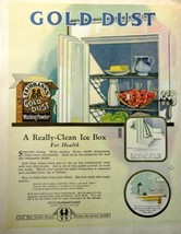 Gold Dust Washing Powder 1923 full page Color Illustration, 10 1/4&quot; x 13... - £14.30 GBP